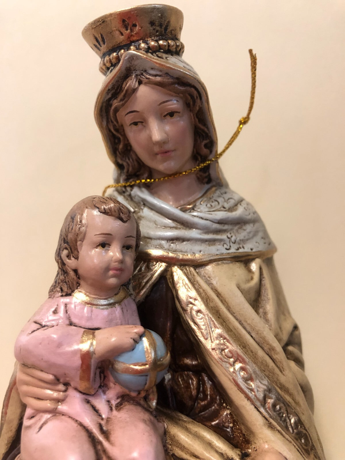 Our Lady of Mount Carmel 8" Statue, New from Colombia #L071 - Journeys of Faith