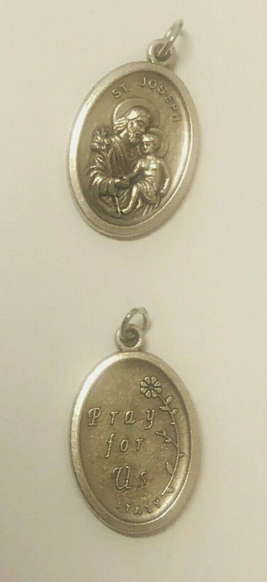 Saint Joseph with Child Jesus Medal, New from Italy #MD-059 - Journeys of Faith