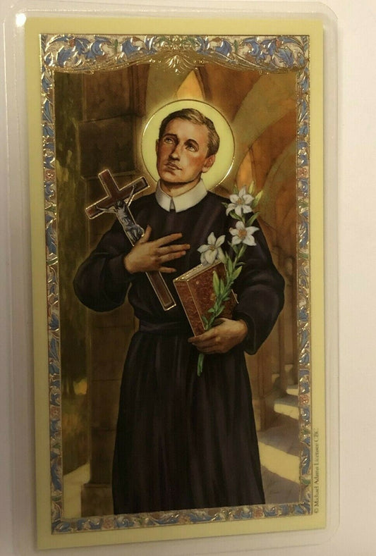 Saint Gerard Majella Lamniated Prayer Card, New#PCL-38 - Journeys of Faith