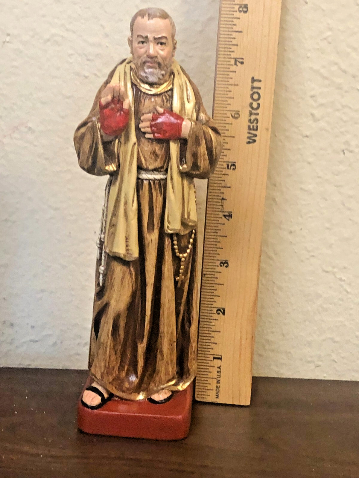Padre Pio 8 " Statue, New from Colombia #L009 - Journeys of Faith
