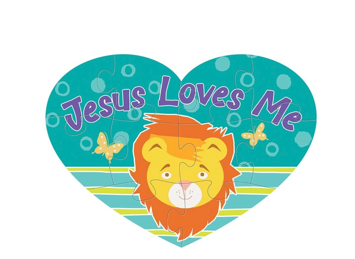 Children's Magnetic 3 pc  Assorted Puzzles with " Jesus Loves Me" #Gftshp-78 - Journeys of Faith
