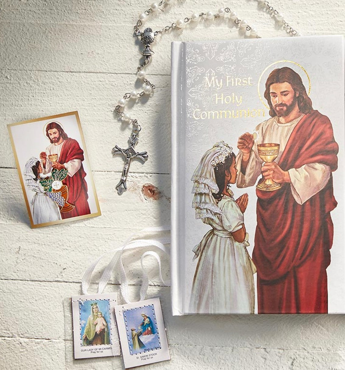 Heart of Jesus First Holy Communion 5 pc Set,For a Girl, New - #Gftshp-71 - Journeys of Faith