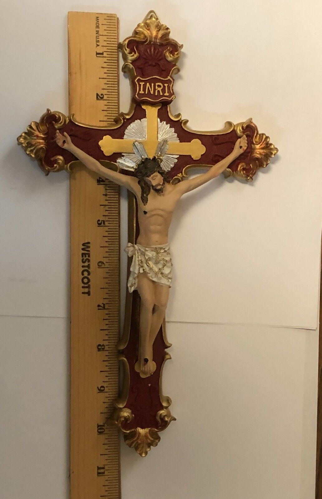 Wall Ornate Crucifix 10.50",  New #AB-131 - Journeys of Faith