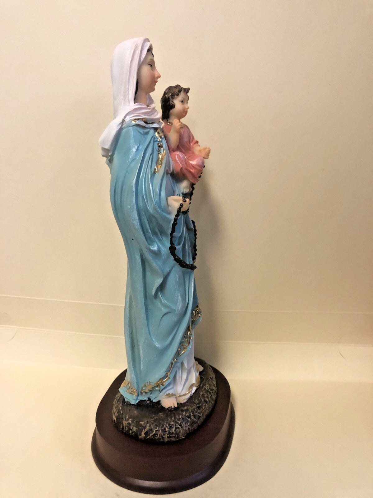 Our Lady of the Rosary 8.25" Statue, New #AB-178 - Journeys of Faith