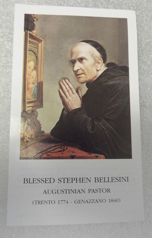Blessed Stephen Bellesini Prayer Card, from Italy New - Journeys of Faith