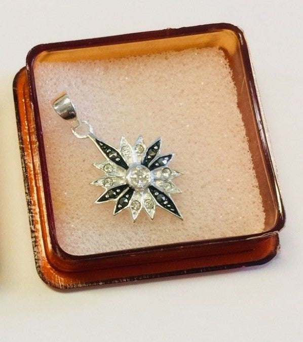 925 Sterling Silver Pendant Cross, New from Jerusalem - Journeys of Faith