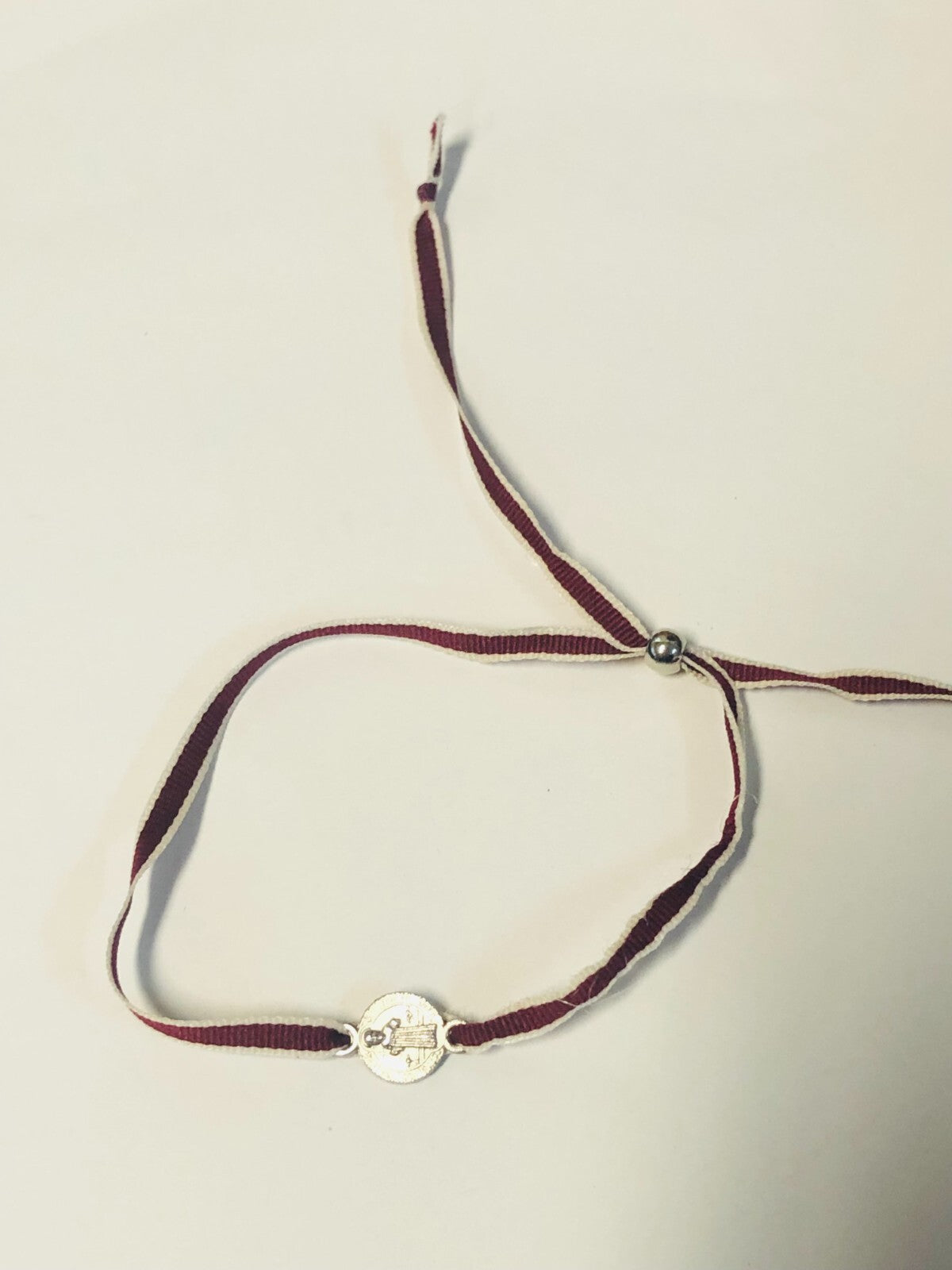 Saint Benedict Ribbon Adjustable Bracelet  8", New #MD-041 - Journeys of Faith