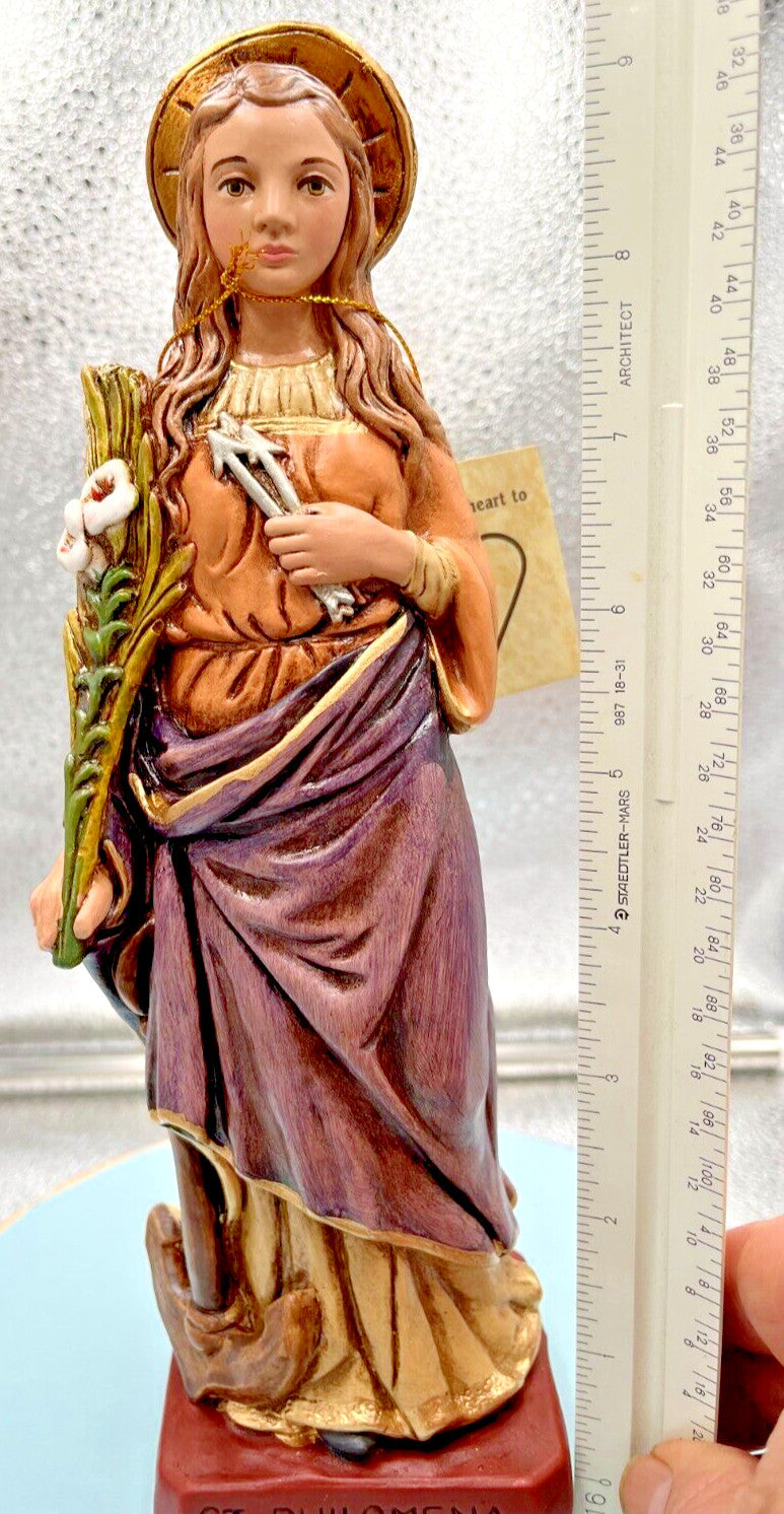 Saint Philomena 10"  Statue, New from Colombia #L004 - Journeys of Faith