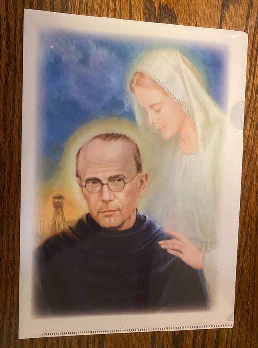 Saint Maximilian Kolbe Vinyl Folder, New from Japan - Journeys of Faith