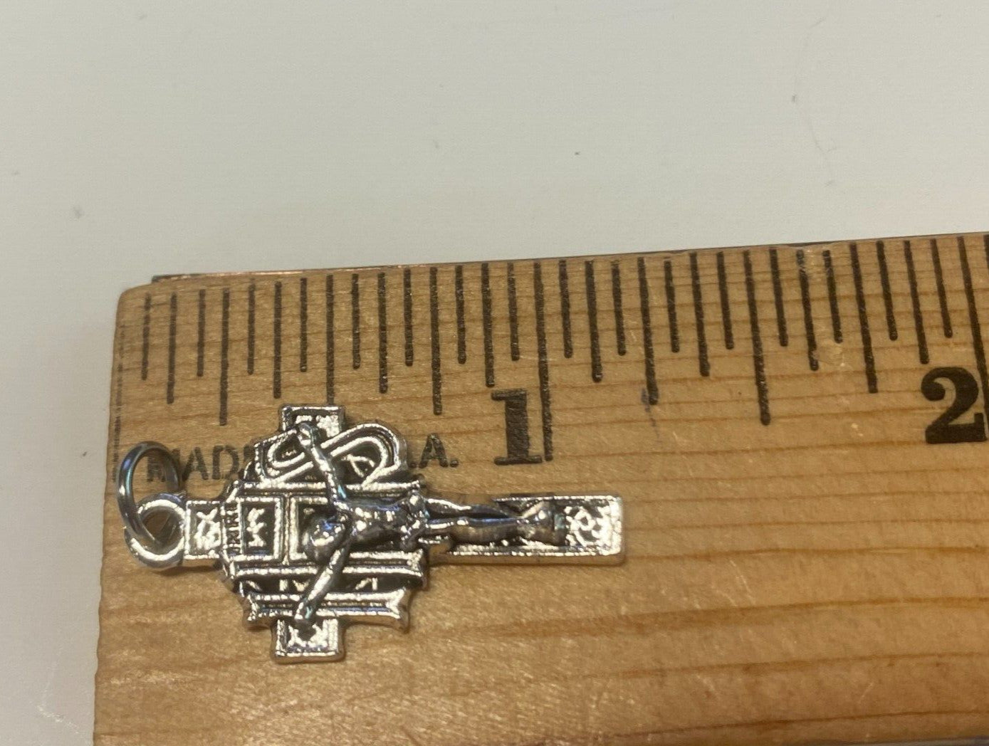Celtic  Crucifix Pendant 1.00" Silver Plated,  New #15 - Journeys of Faith