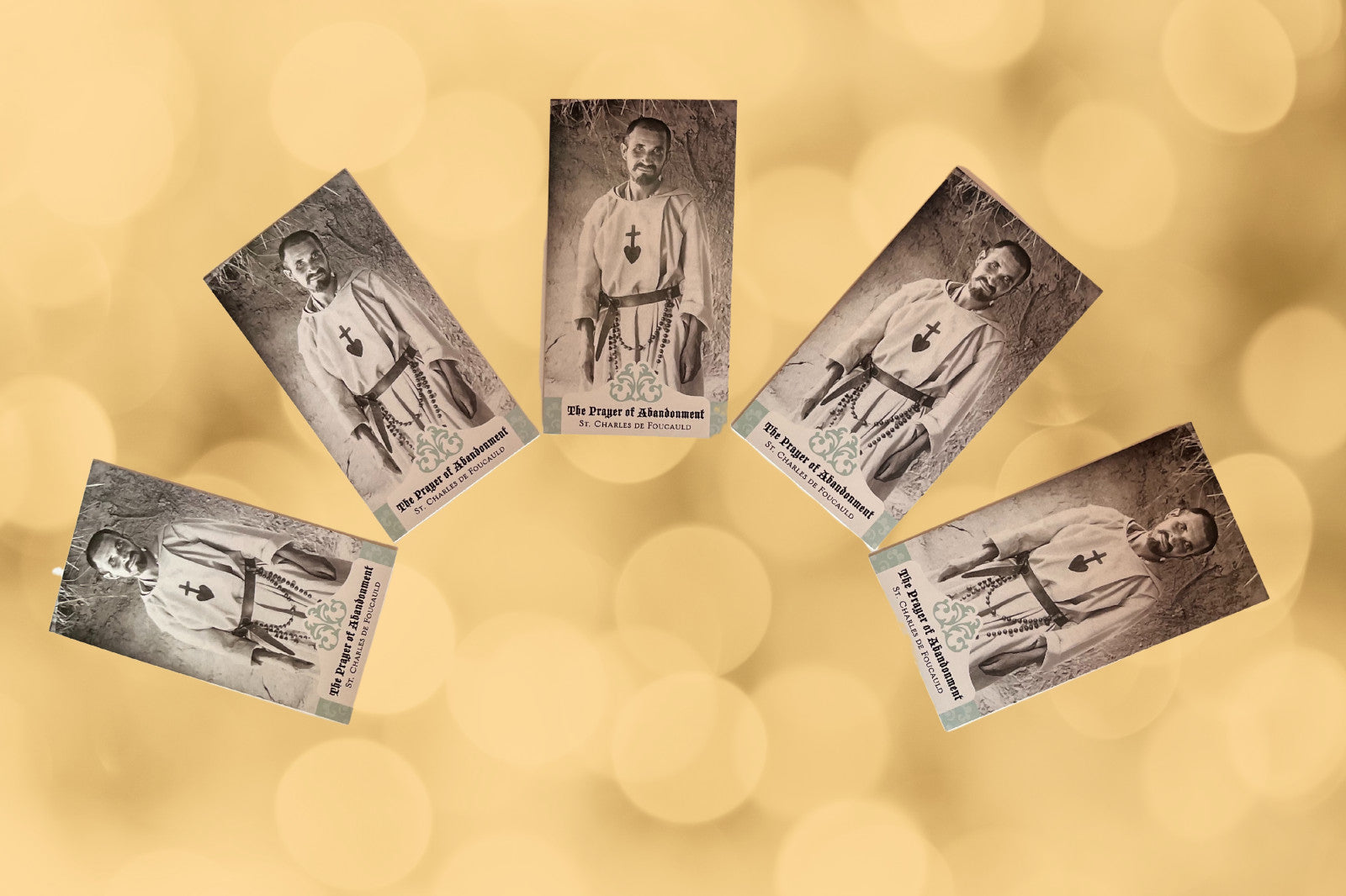 5 Pack Prayer of Abandonment Saint Charles Foucauld Prayer Card - Journeys of Faith