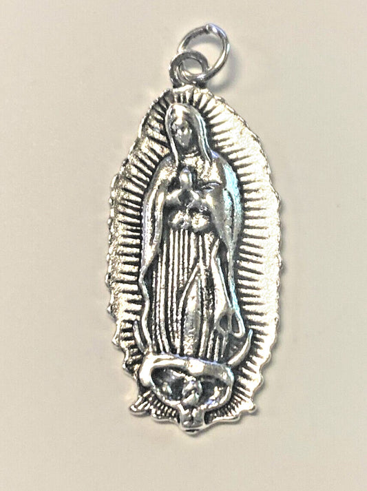 Our Lady of Guadalupe Silver Plated 1.5" Medal, New #MD-019 - Journeys of Faith
