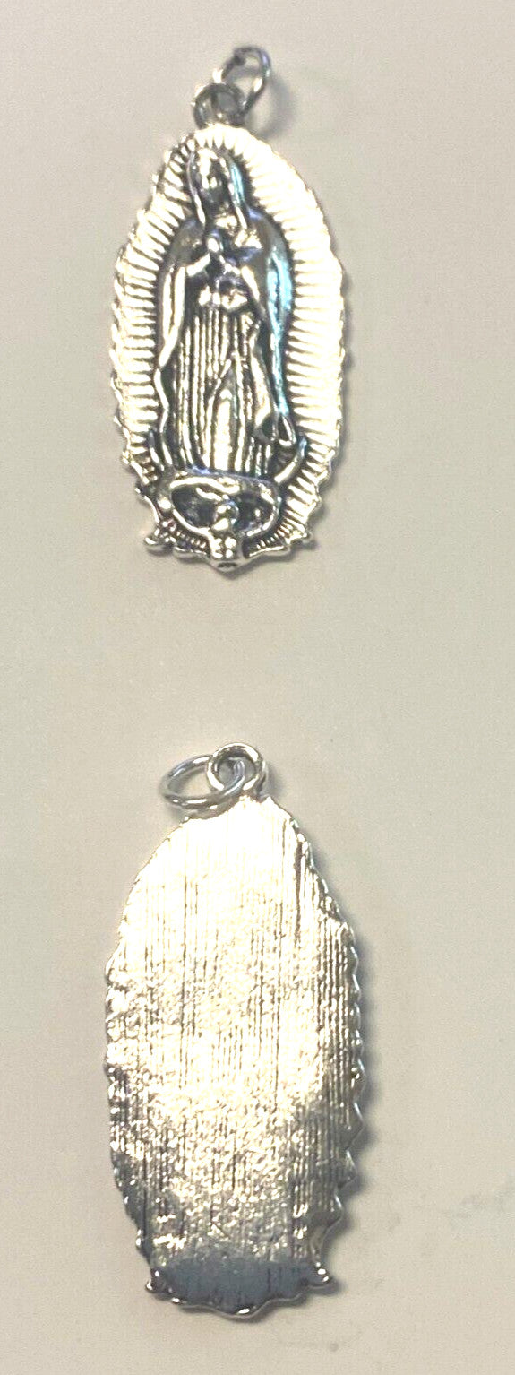Our Lady of Guadalupe Silver Plated 1.5" Medal, New #MD-019 - Journeys of Faith