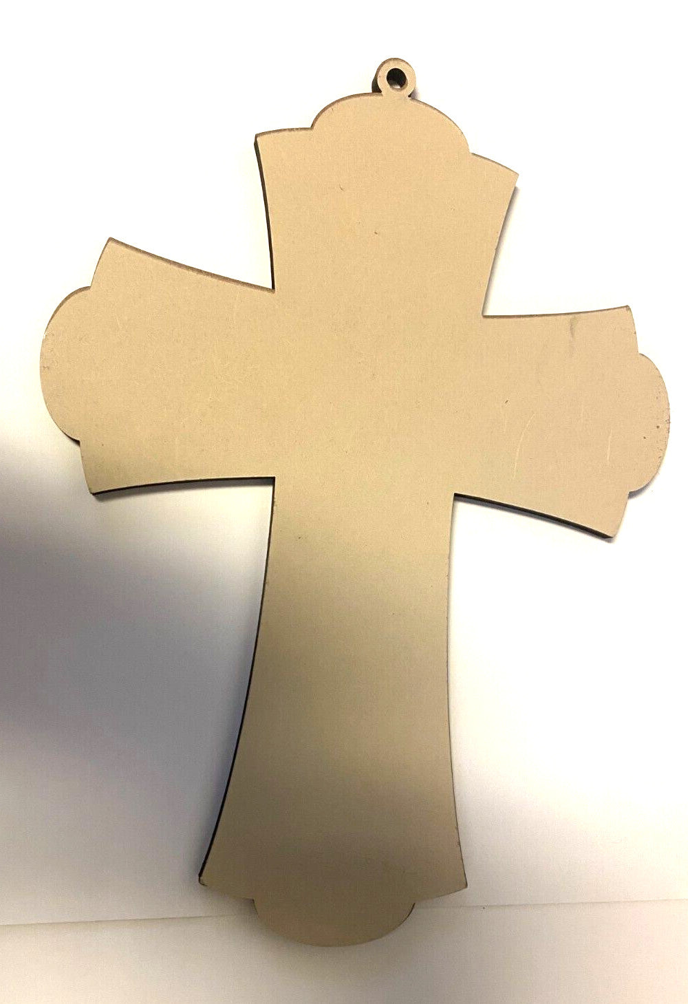 Saint Michael The Archangel 8" Laser Image on Thin Wood Cross, New #AB-128 - Journeys of Faith