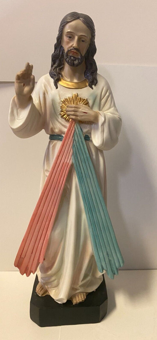 Divine Mercy  12"  Statue, New #AB-140 - Journeys of Faith