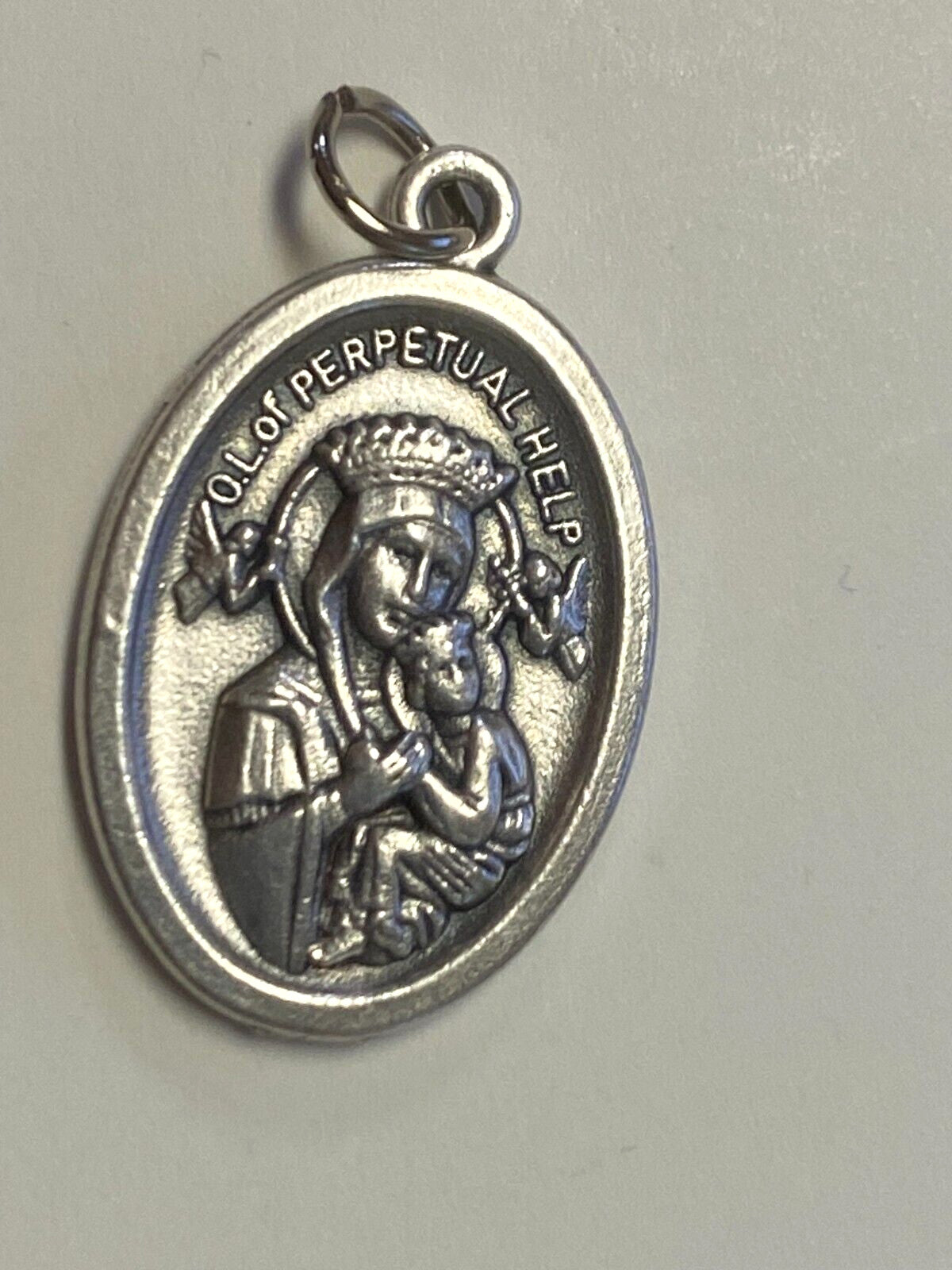 Saint Gerard Majella & Our Lady of Perpetual Help Silver tone Medal, New #MD-055 - Journeys of Faith