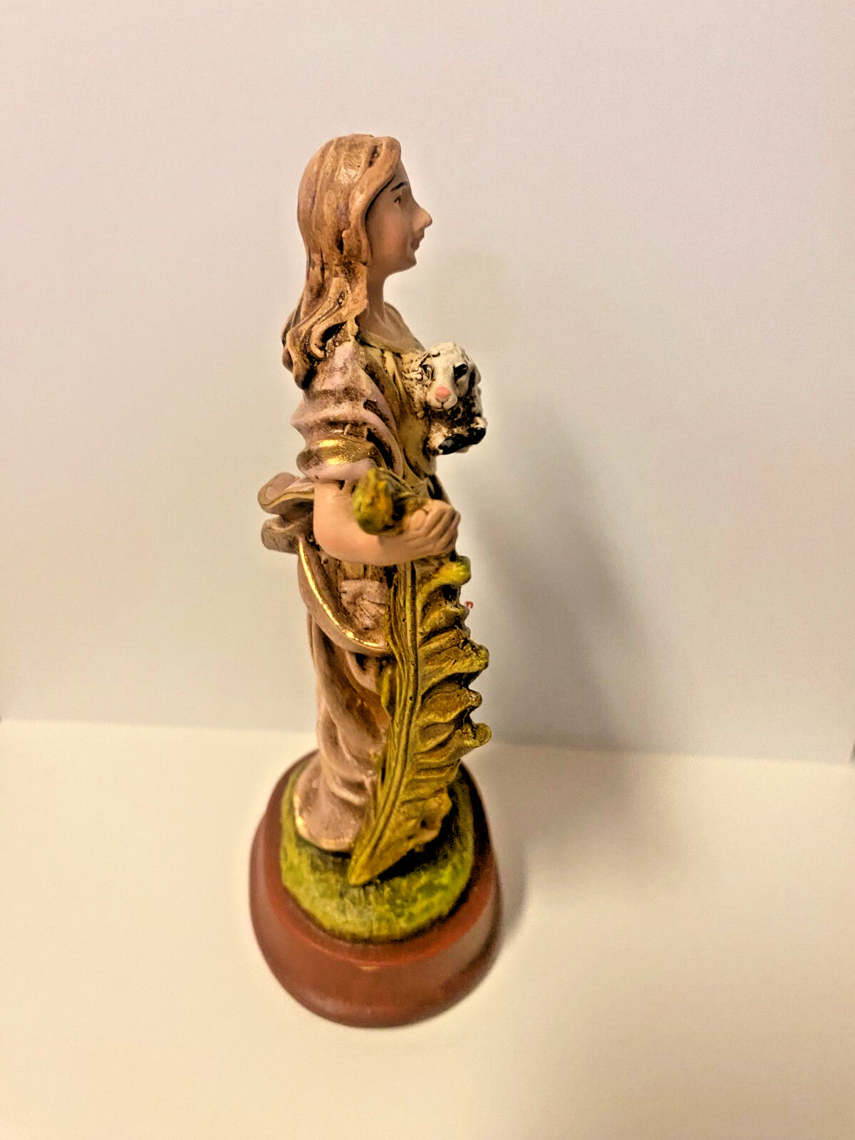 Saint Agnes 5.5"  Statue, New From Colombia #L012 - Journeys of Faith