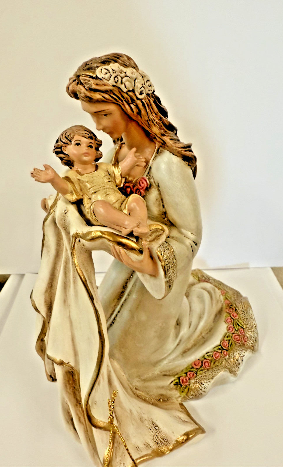 Virgin of Tenderness 7.75" Hand Painted  Statue, New Colombia #L084 - Journeys of Faith