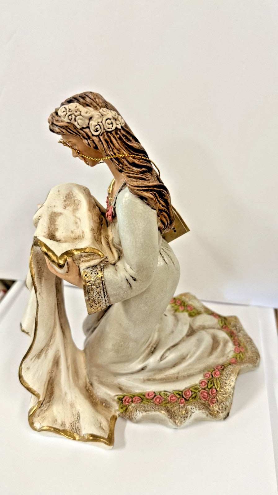 Virgin of Tenderness 7.75" Hand Painted  Statue, New Colombia #L084 - Journeys of Faith