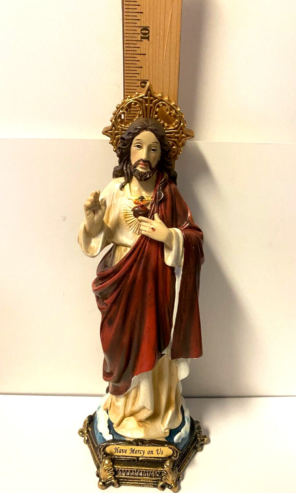 Sacred Heart Of Jesus  9" Statue, New #AB-173 - Journeys of Faith
