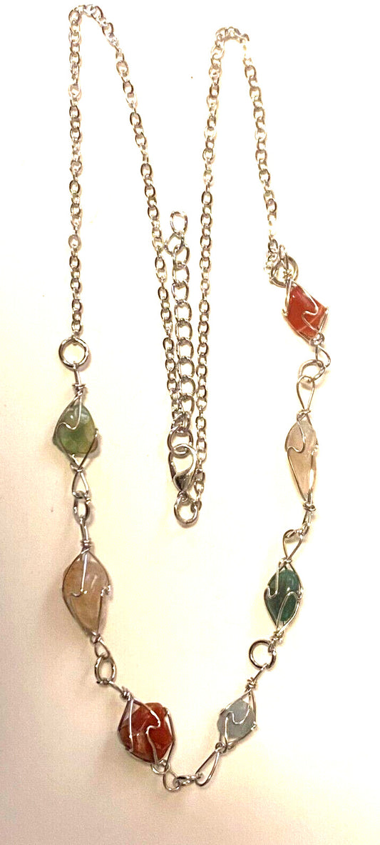 Stone 22" Necklace, New from Bethlehem#HLYLND-064 - Journeys of Faith