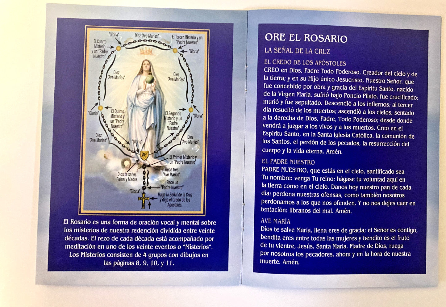 Guia de Como Rezar el Rosario , Nueva #AB-028-1 - Journeys of Faith