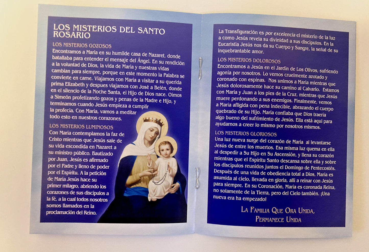 Guia de Como Rezar el Rosario , Nueva #AB-028-1 - Journeys of Faith