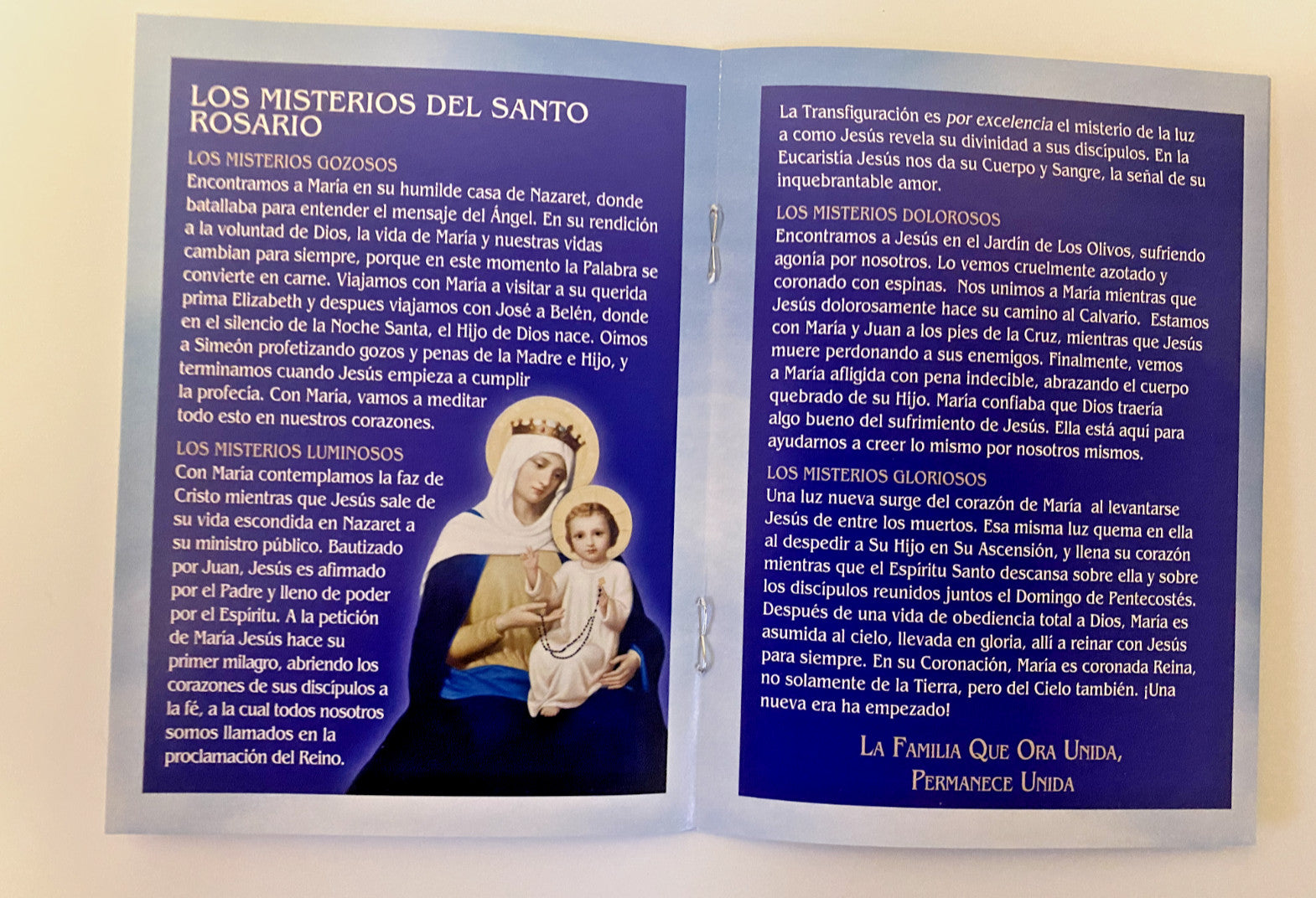 Guia de Como Rezar el Rosario , Nueva #AB-028-1 - Journeys of Faith