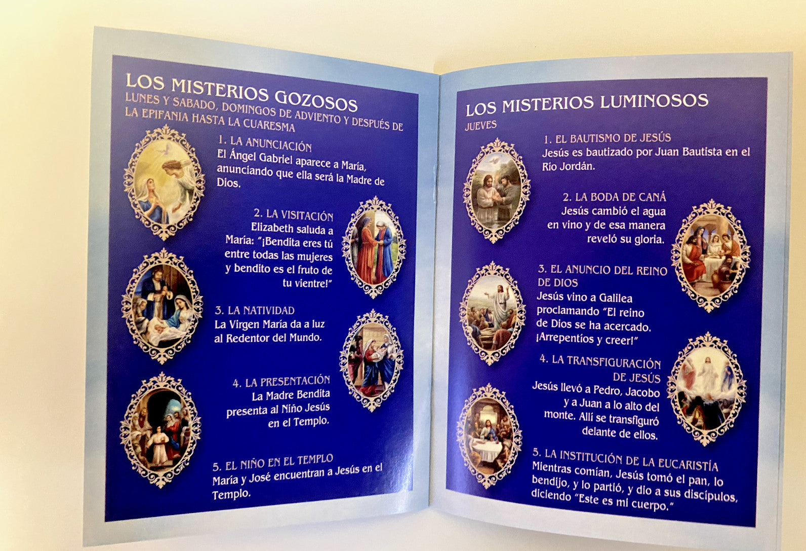 Guia de Como Rezar el Rosario , Nueva #AB-028-1 - Journeys of Faith