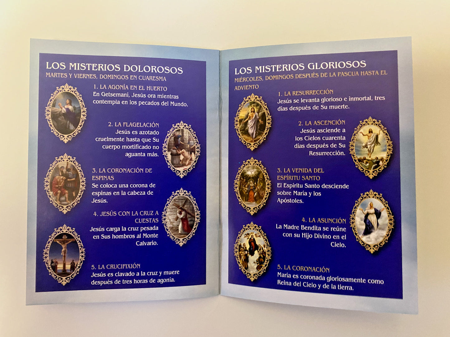 Guia de Como Rezar el Rosario , Nueva #AB-028-1 - Journeys of Faith