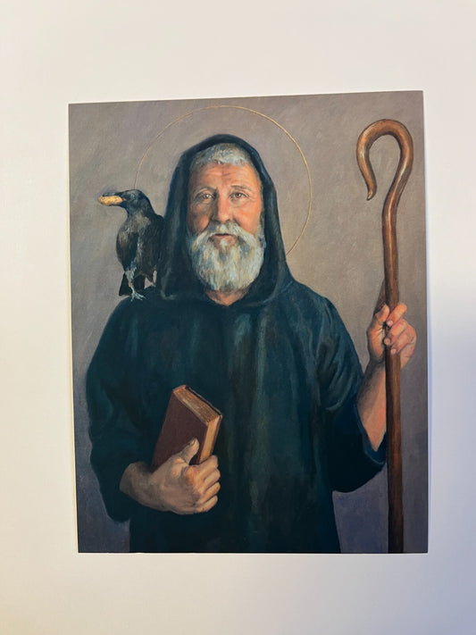 Saint Benedict Prayer Card - Journeys of Faith