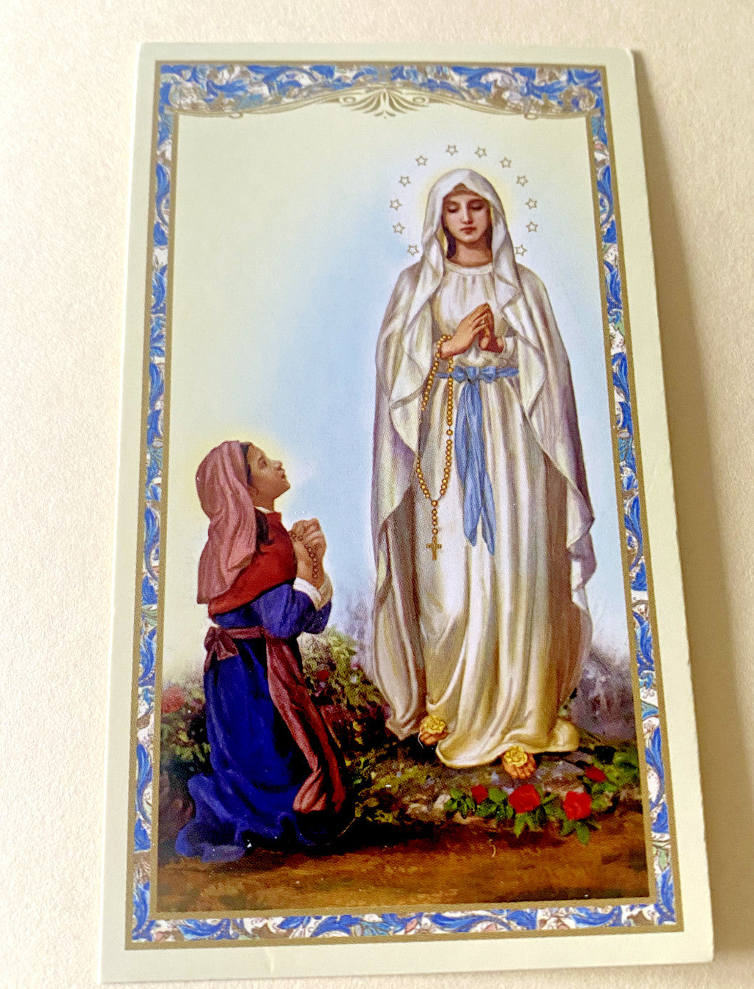 Our Lady of Lourdes Novena Card, New #PC-34 - Journeys of Faith