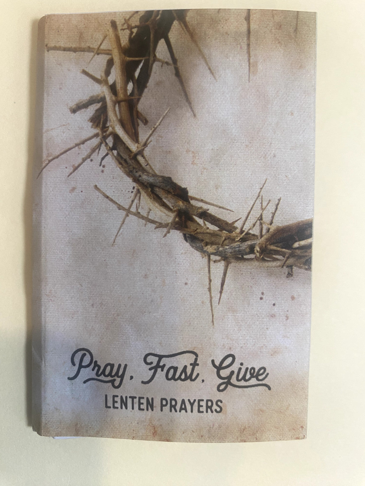 Lenten Prayers "Pray, Fast, Give" Accordion, New - Journeys of Faith