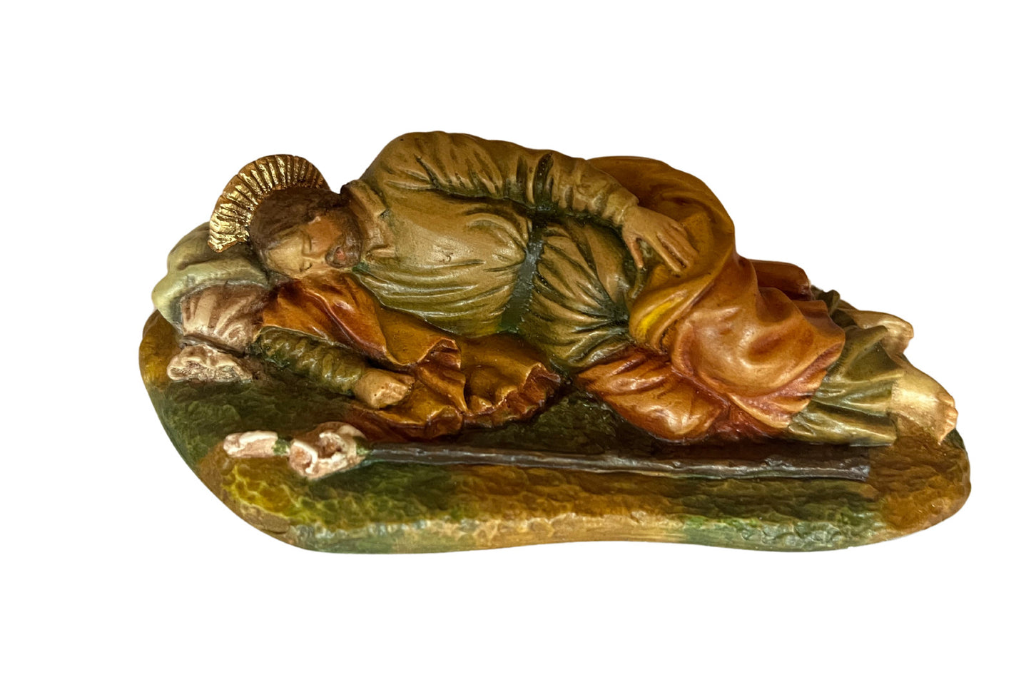 Sleeping Saint Joseph Statue 5"  hand painted in Colombia - Journeys of Faith