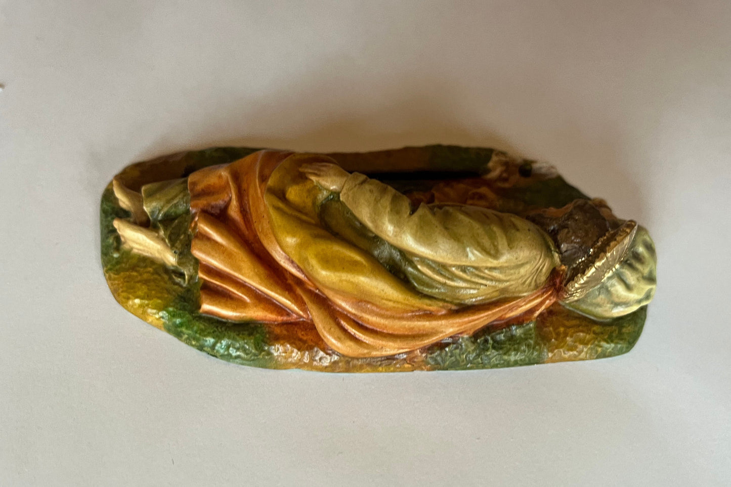 Sleeping Saint Joseph Statue 5"  hand painted in Colombia - Journeys of Faith