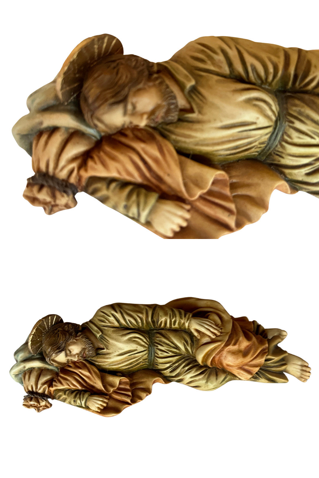 Sleeping Saint Joseph Statue 5"  hand painted in Colombia - Journeys of Faith