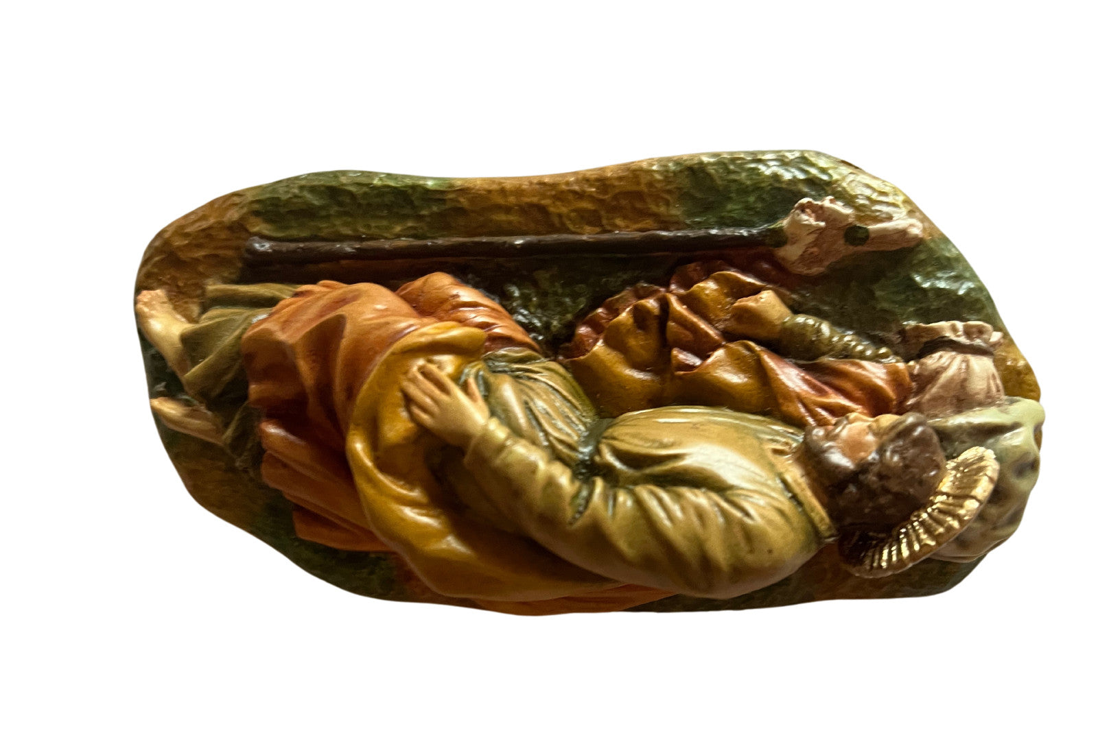 Sleeping Saint Joseph Statue 5"  hand painted in Colombia - Journeys of Faith
