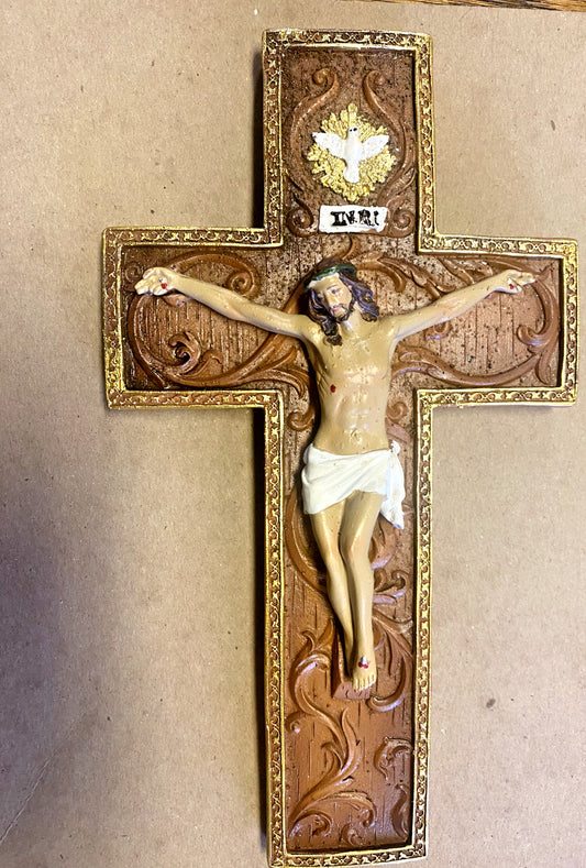 Holy Spirit Wall Crucifix 10.75", New #AB-133 - Journeys of Faith