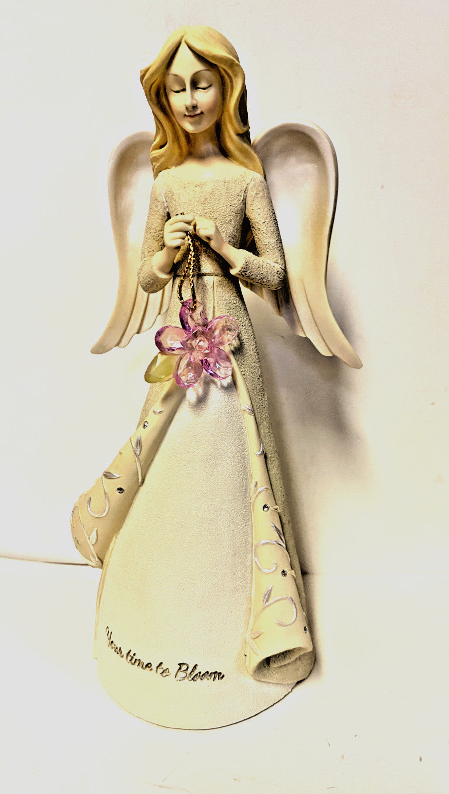 Foundations by Enesco 7.5" Your time to bloom" Angel, New #Gftshp-8 - Journeys of Faith