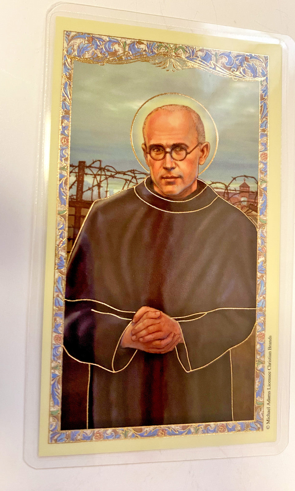 Saint Maximilian Kolbe,Laminated Prayer Card, New #PCL-33 - Journeys of Faith