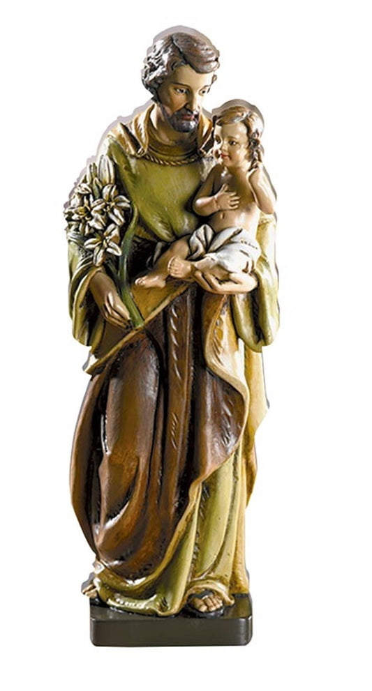 Saint Joseph with Child  8" Statue, New #AB-169 - Journeys of Faith