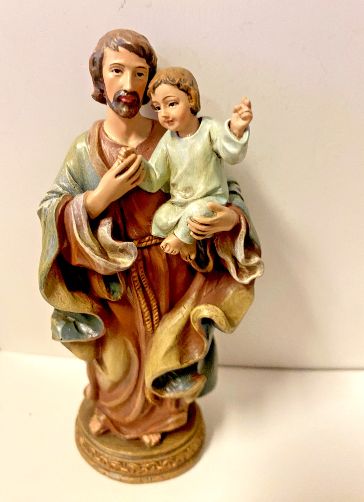 Saint Joseph with Child  6.5" Statue, New - Journeys of Faith