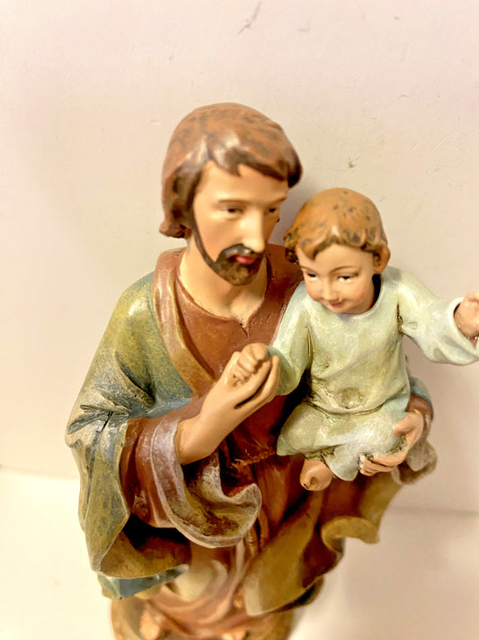 Saint Joseph with Child  6.5" Statue, New - Journeys of Faith