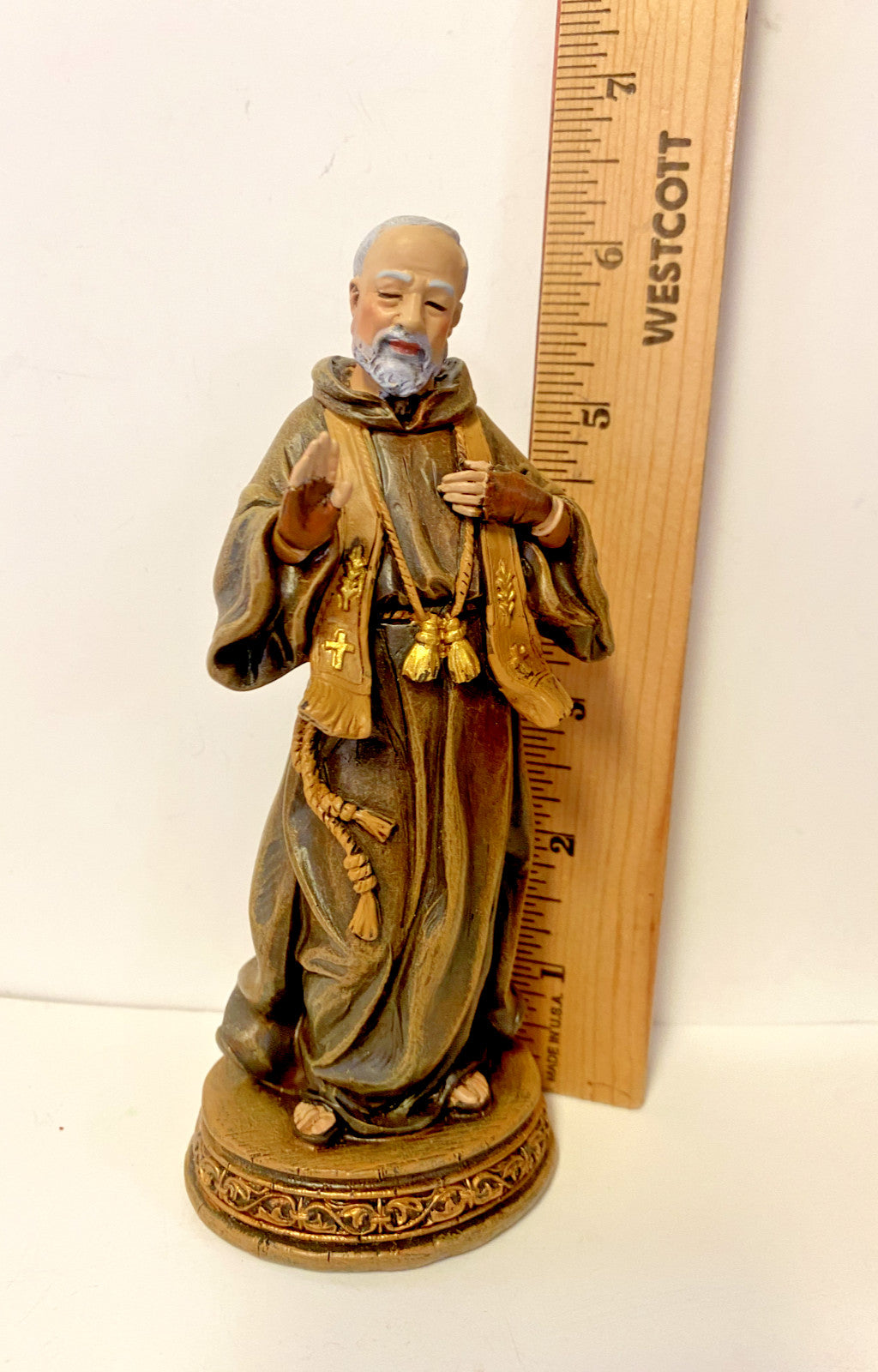 Padre Pio 6.25 " Statue, New - Journeys of Faith