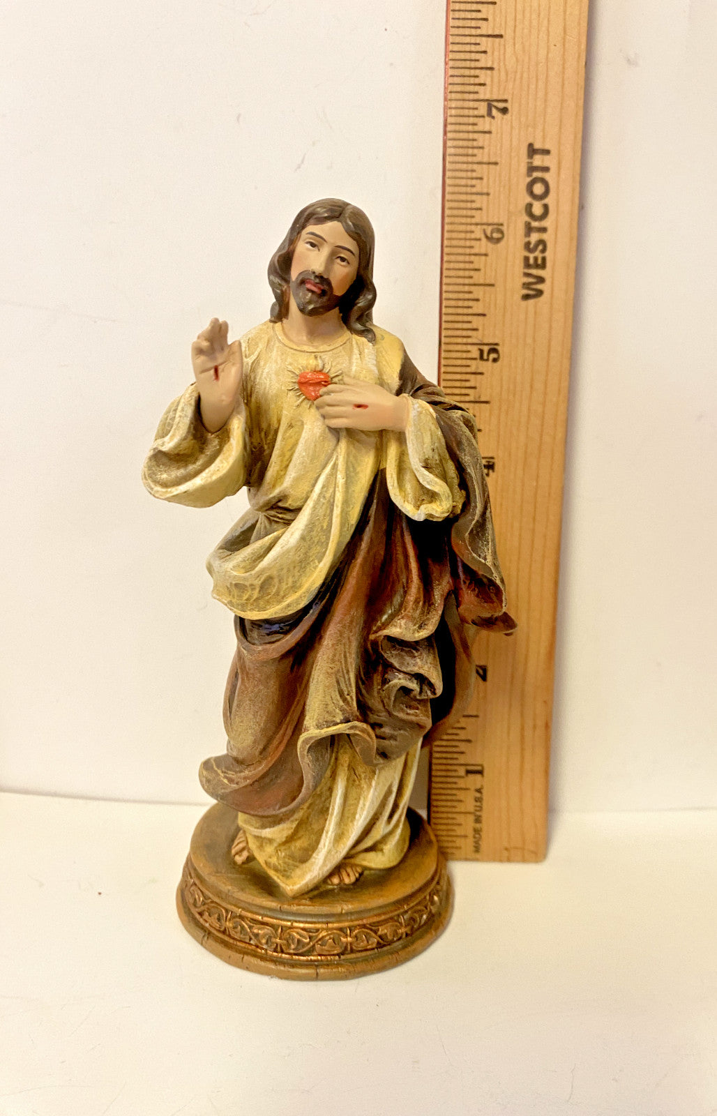 Sacred Heart Of Jesus  6.25" Statue, New #AB-104 - Journeys of Faith