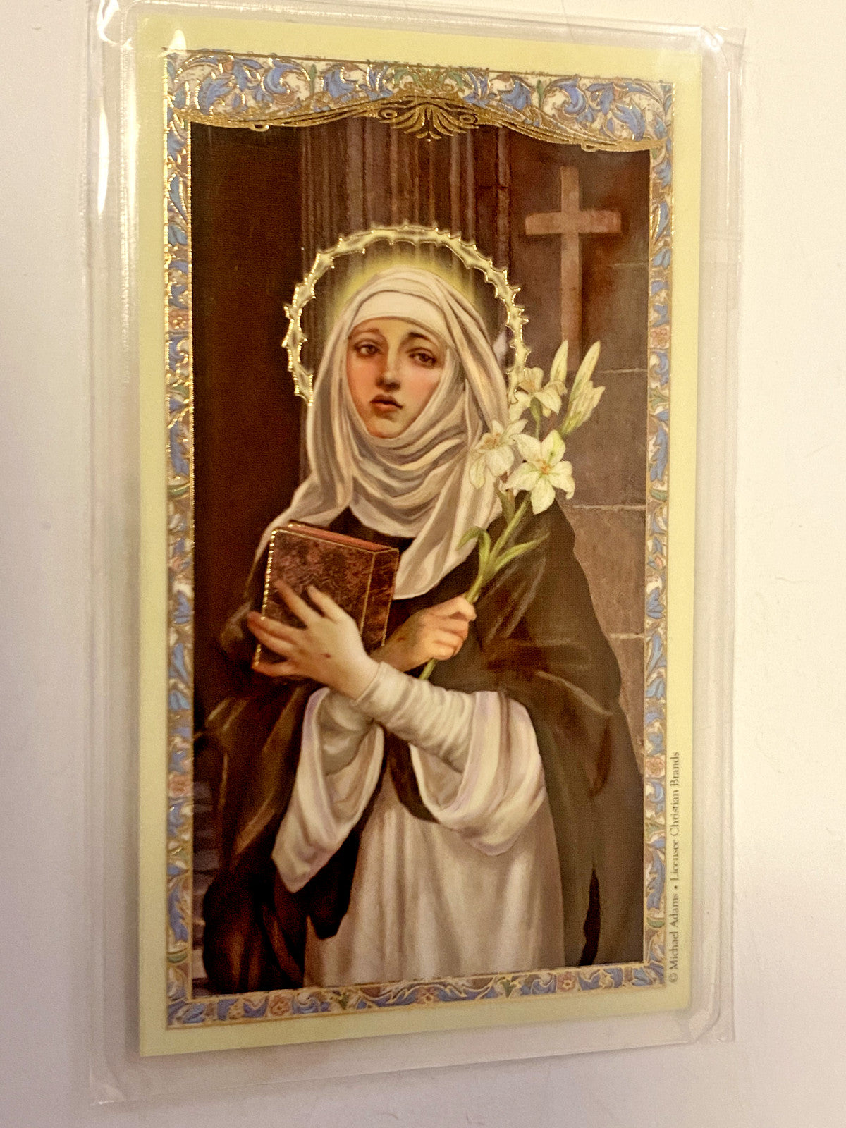 Saint Catherine of Siena Laminated Bio Card, New #PCL-04 - Journeys of Faith