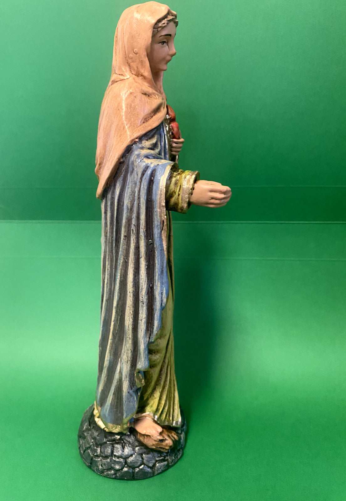 Flame of Love 8" hand painted statue, New from Colombia #L027 - Journeys of Faith