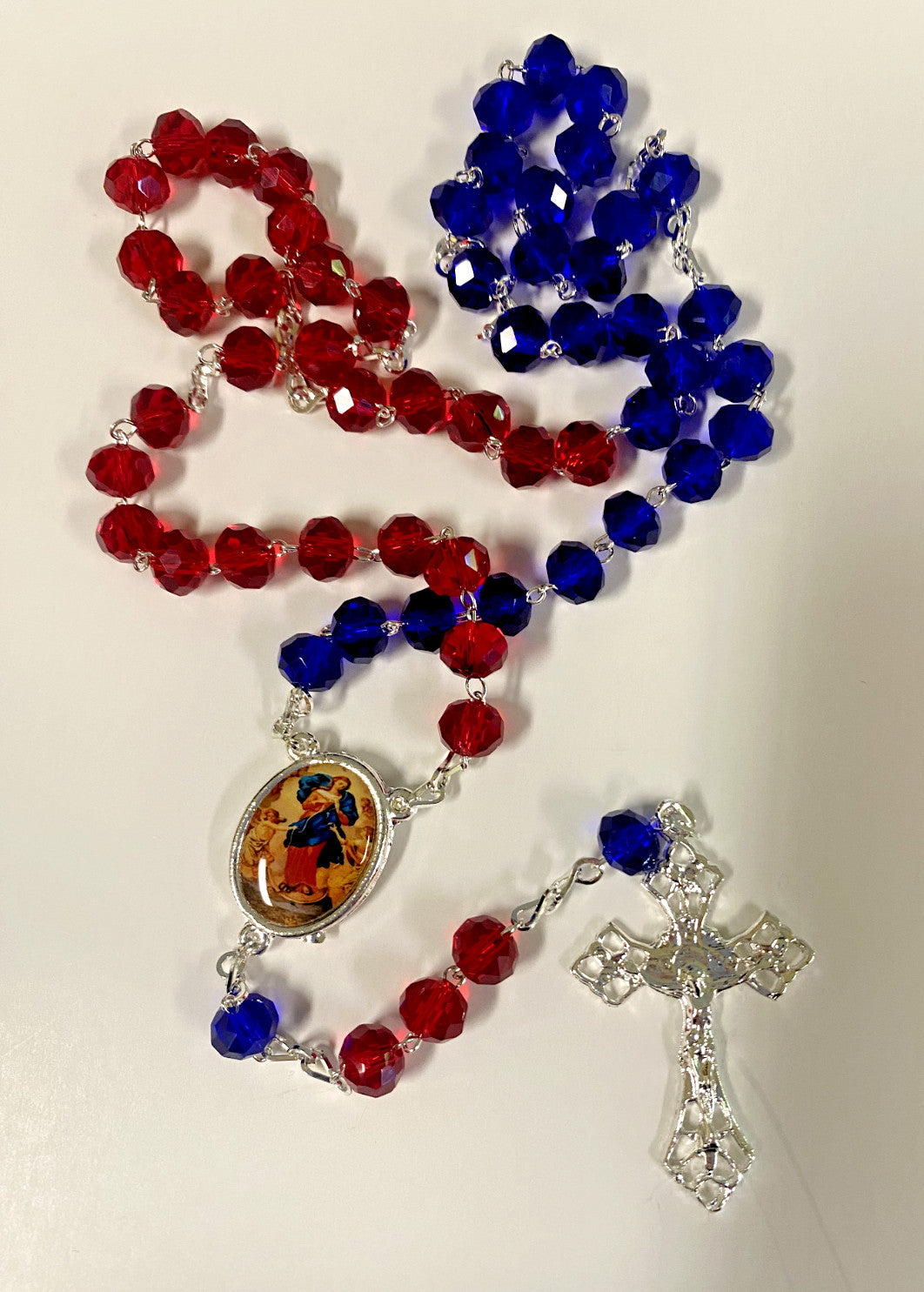 Our Lady of Untier/Undoer of Knots Handmade  Rosary, New from Colombia #L060 - Journeys of Faith