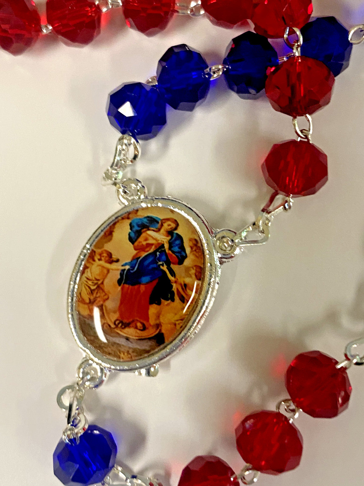 Our Lady of Untier/Undoer of Knots Handmade  Rosary, New from Colombia #L060 - Journeys of Faith