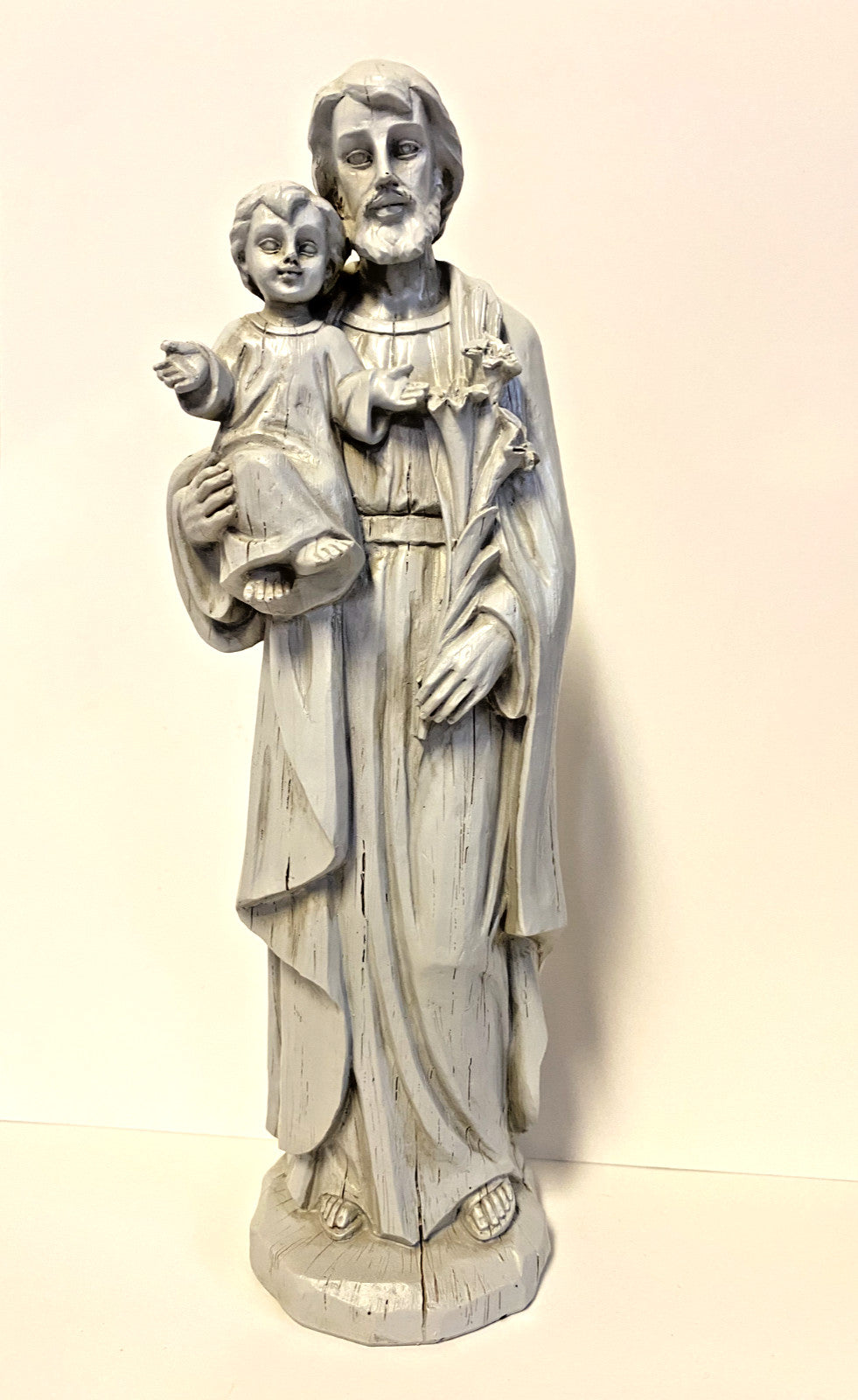 Saint Joseph with Child Stone Finish 8" Statue, New #AB-184 - Journeys of Faith